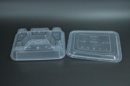 PP four-layer square lunch box
